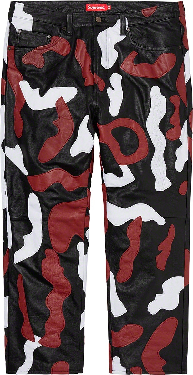 Camo Leather 5-Pocket Pant view 4